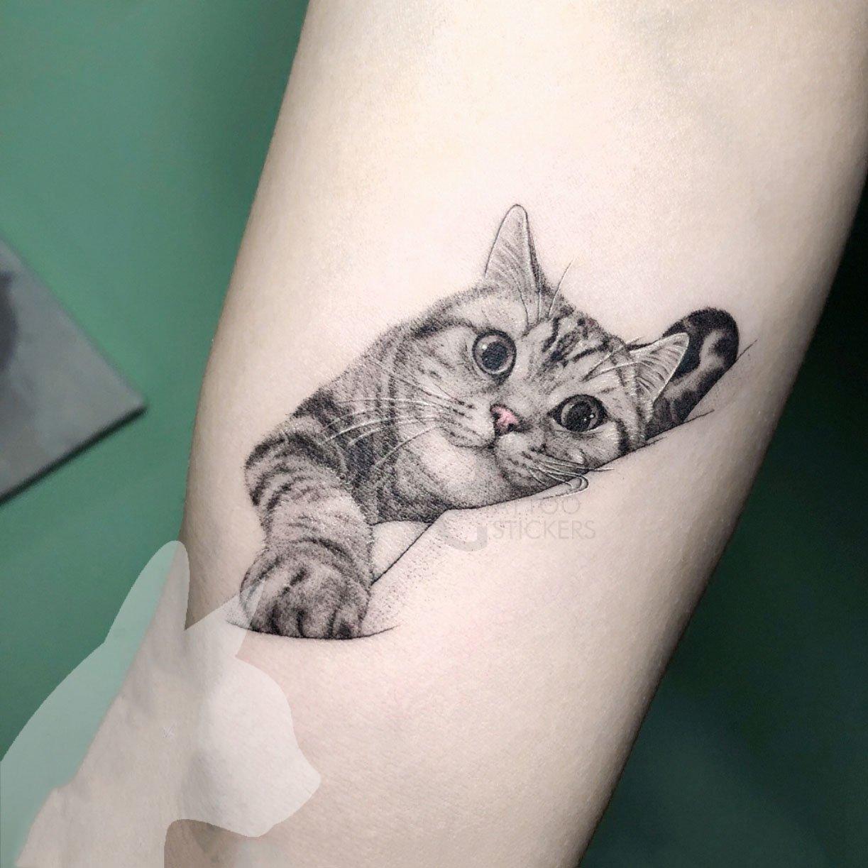 Cute Pet Cat Temporary Tattoo - StiCool