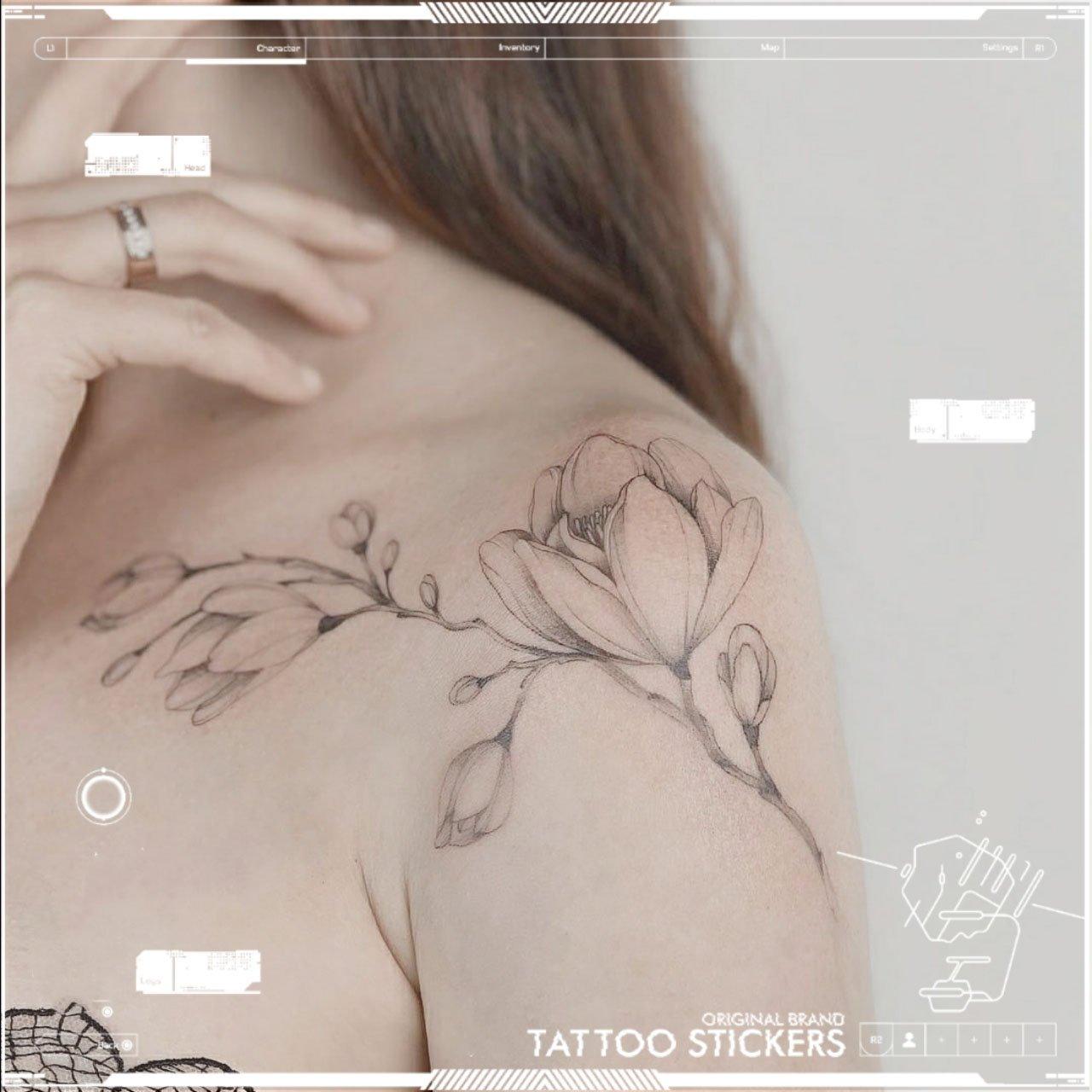 Lotus Flower Temporary Tattoo - StiCool