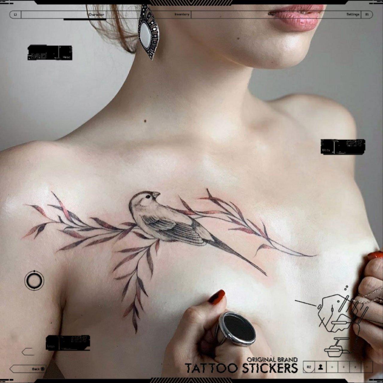 Willow Magpie Temporary Tattoo - StiCool