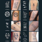 30Pcs Mixed Designs Semi-Permanent Tattoo Set - Body404