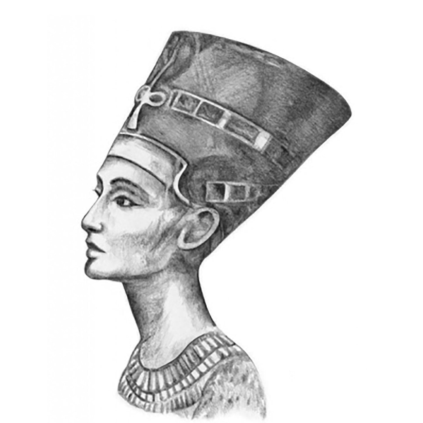 RiRi Style Side Queen Nefertiti Semi-Permanent Tattoo - Body404