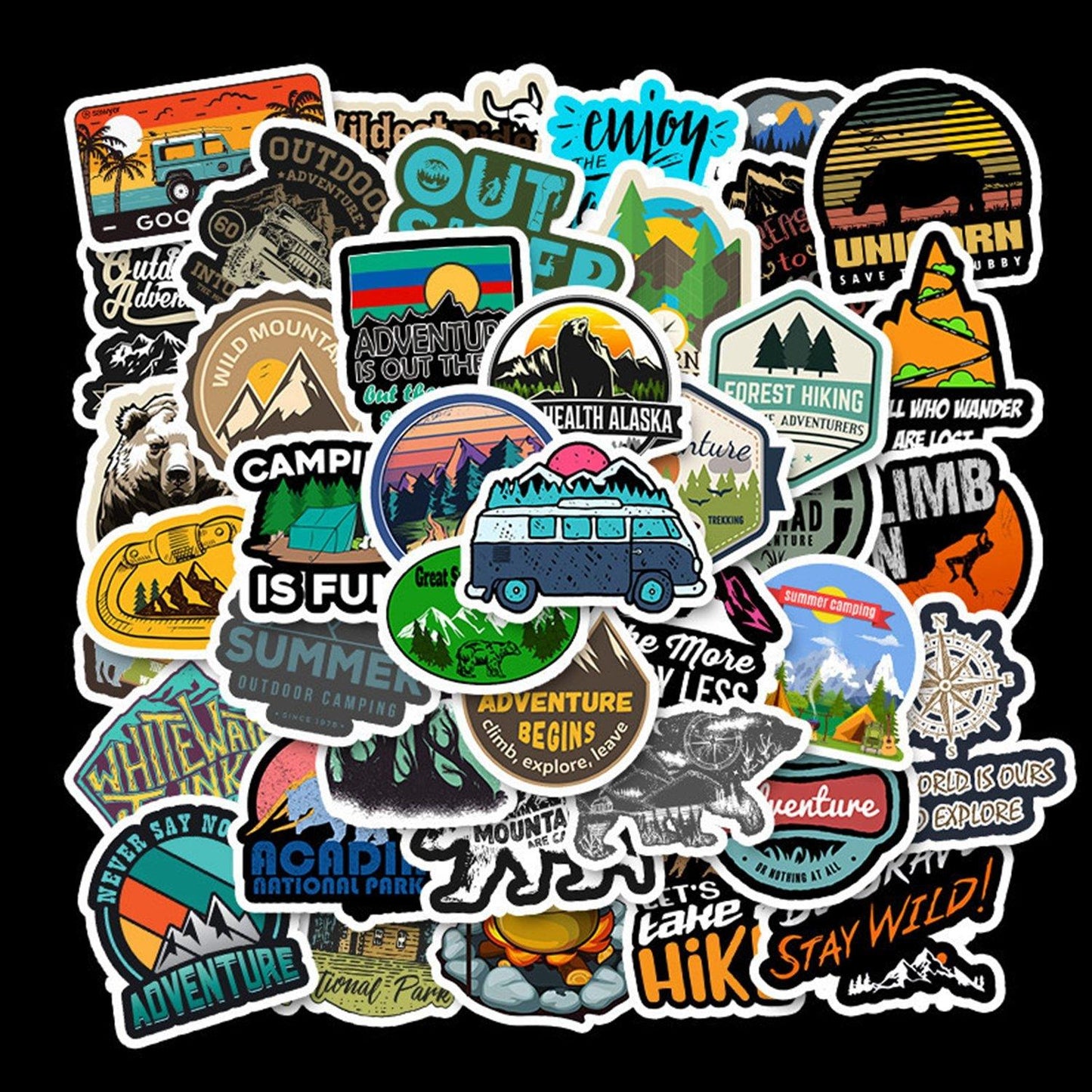 50 Pcs Non-Repeated Views Stickers - StiCool