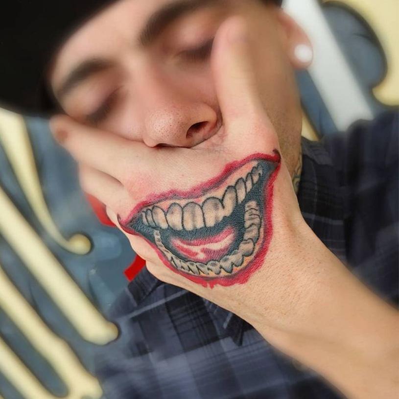 Joker Smile Temporary Tattoo - StiCool