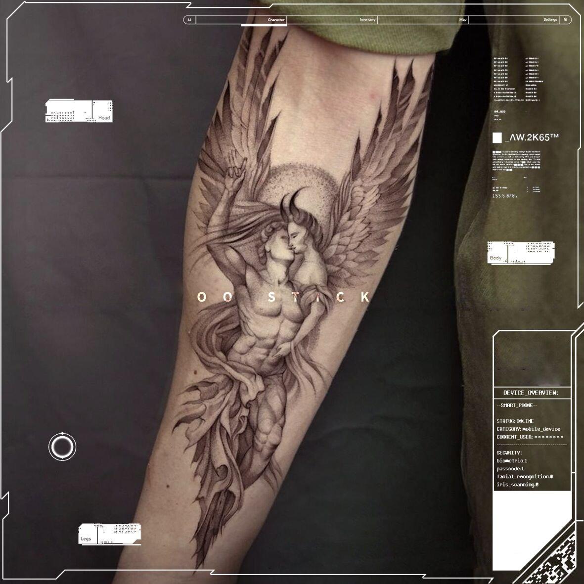 Fallen Angel Temporary Tattoo - StiCool