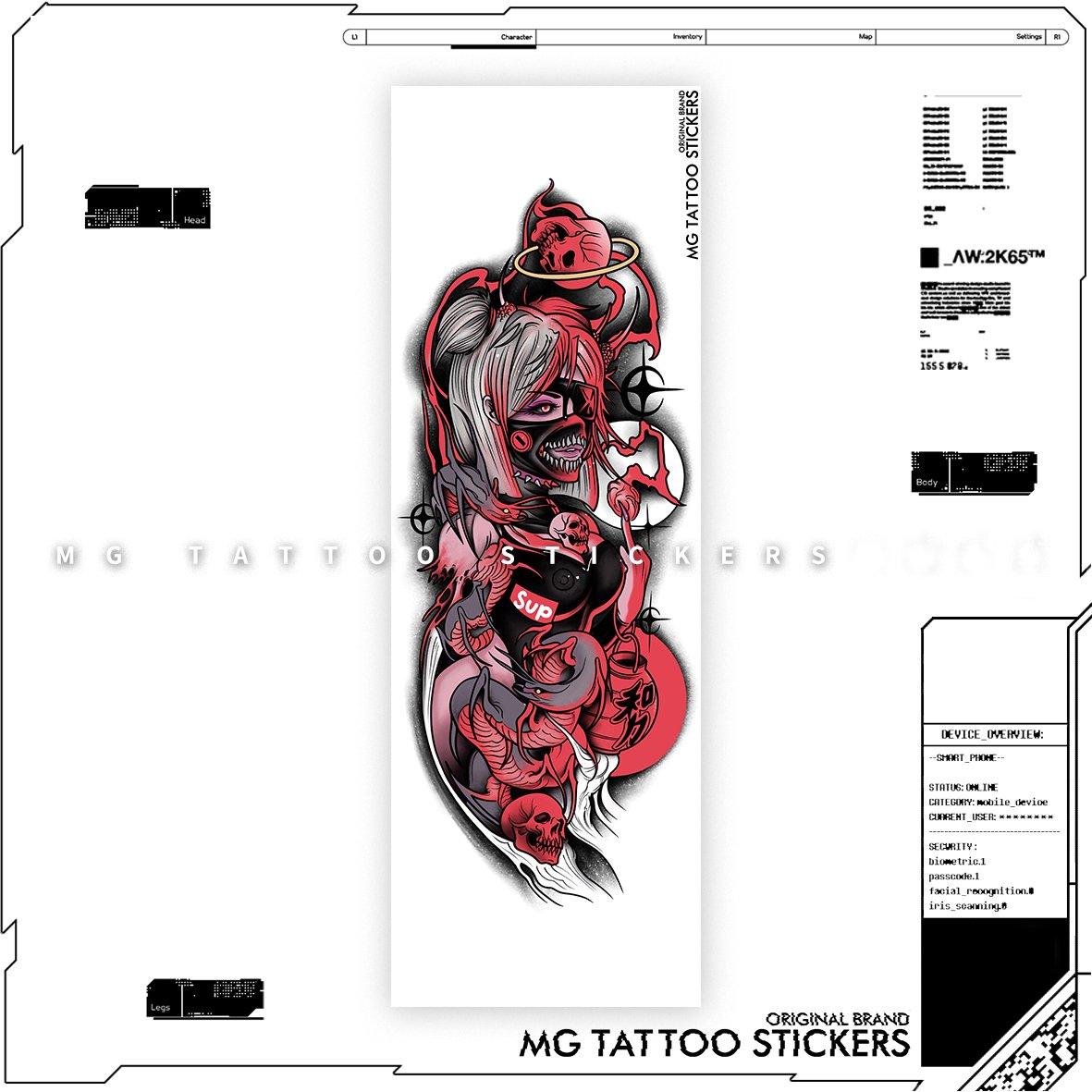 Tokyo Ghoul Temporary Tattoo - StiCool