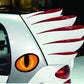 2 Pcs Cat's Orange Eyes Side Mirror Sticker - StiCool