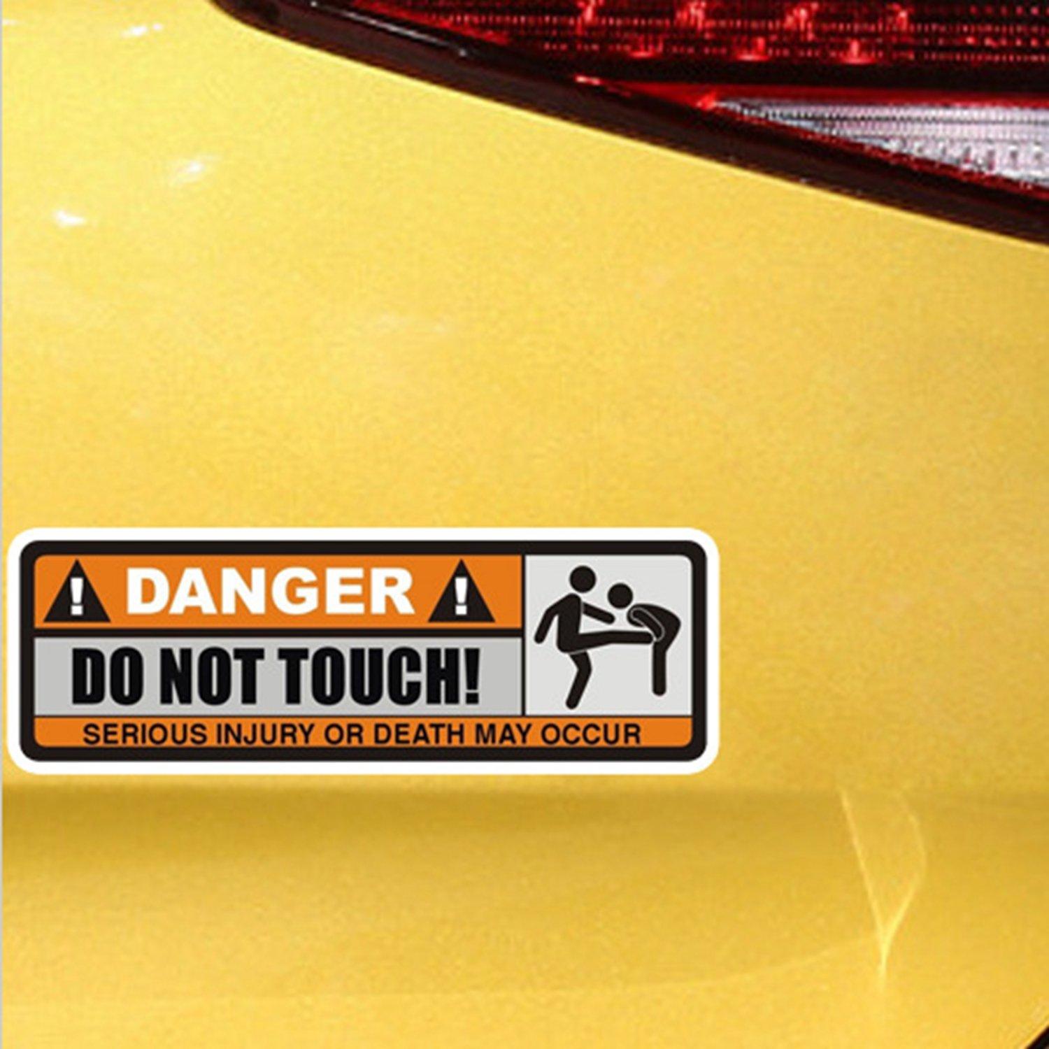 Danger Do Not Touch! Reflective Car Sticker - StiCool