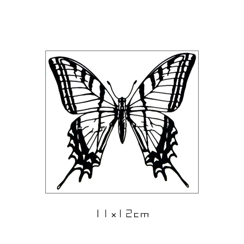 Tile Butterfly Temporary Tattoo