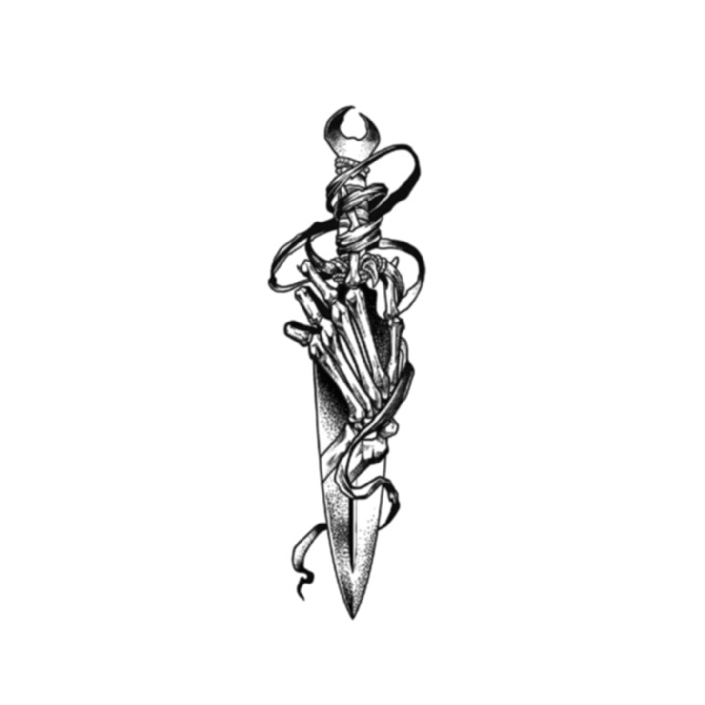 Exquisite Dagger Semi-Permanent Tattoo - StiCool