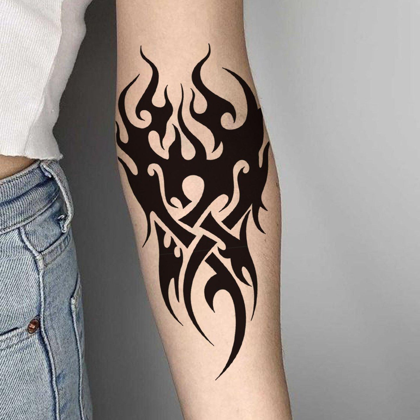 Magical Totem Wonderland Half Sleeve Temporary Tattoo - StiCool