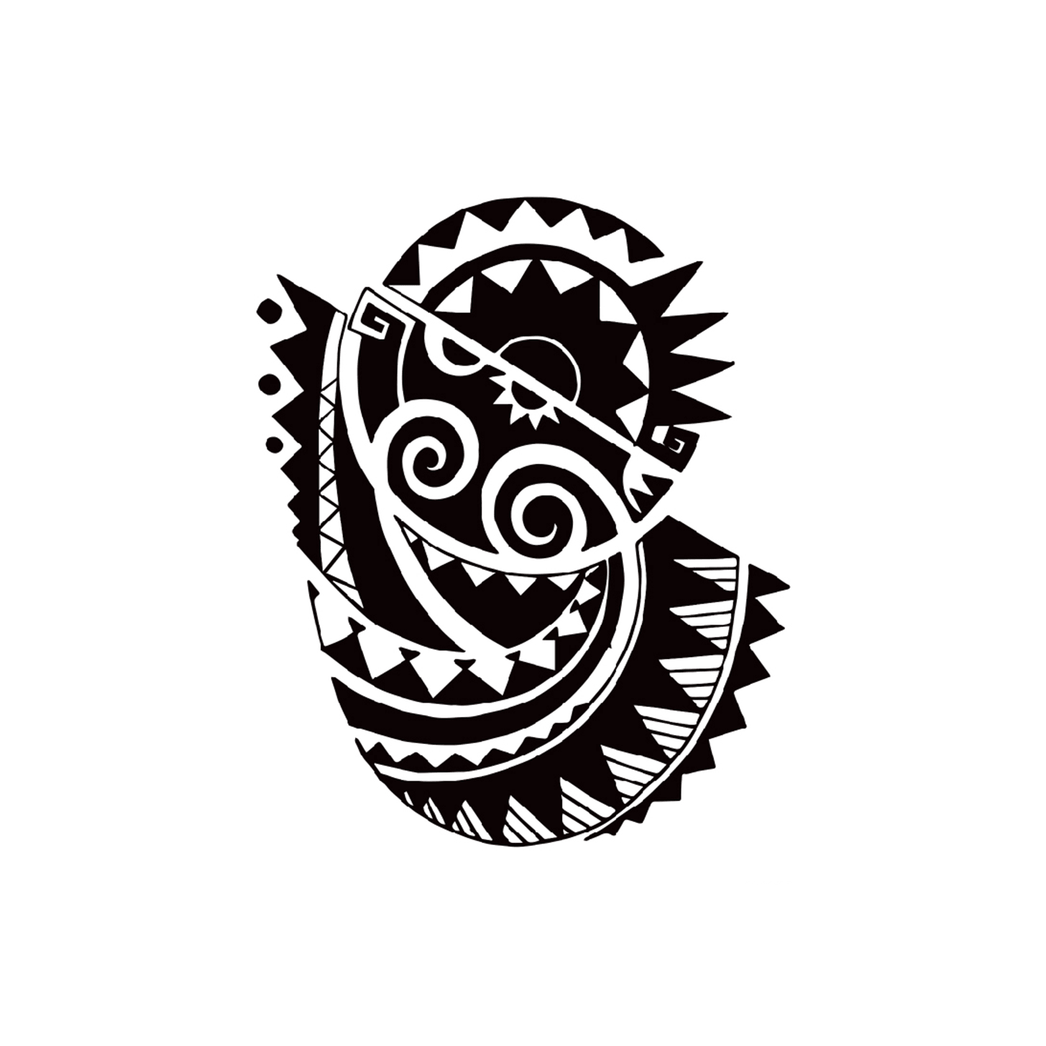 Tribal Land Half Sleeve Temporary Tattoo - StiCool