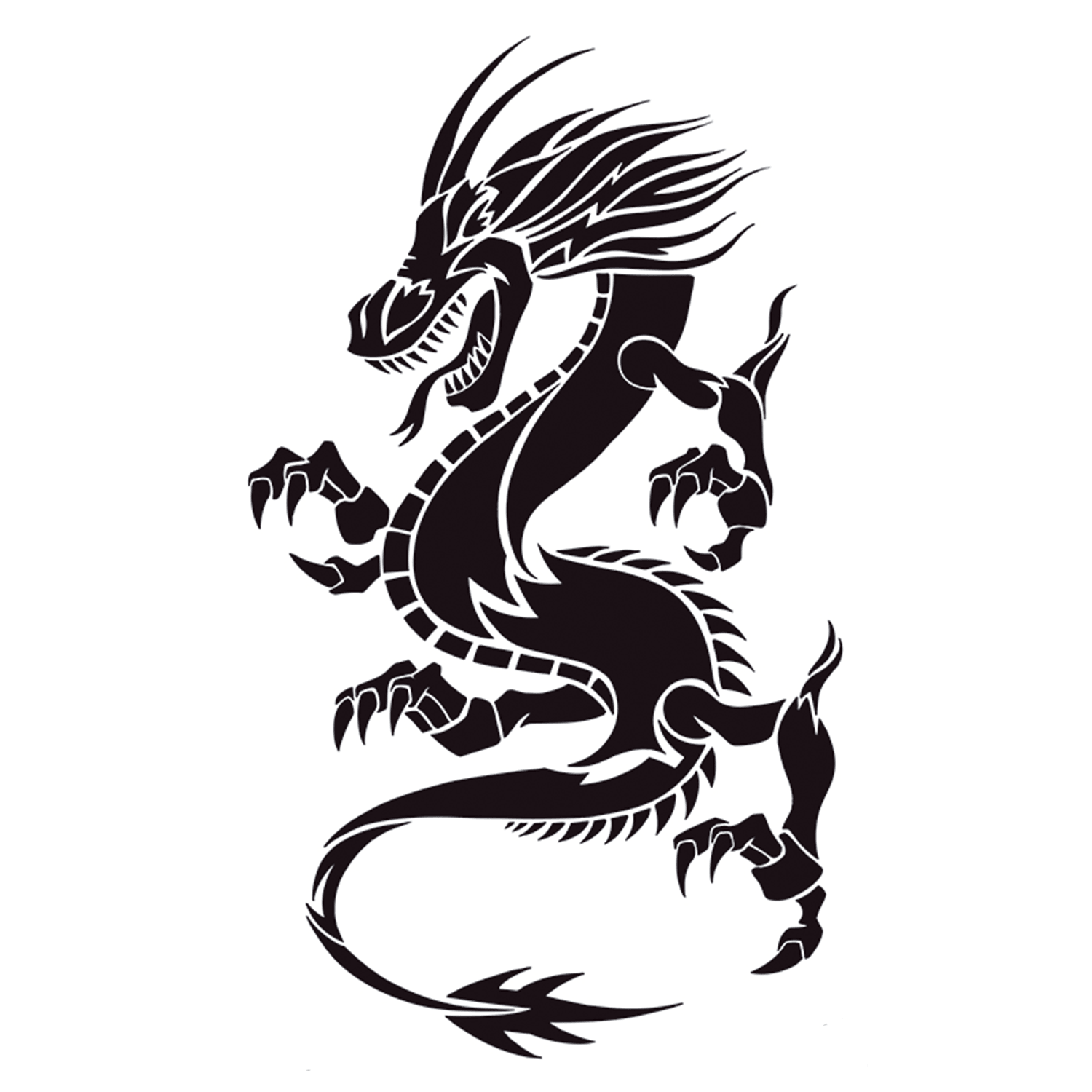 Powerful Dragon Half Sleeve Temporary Tattoo - StiCool