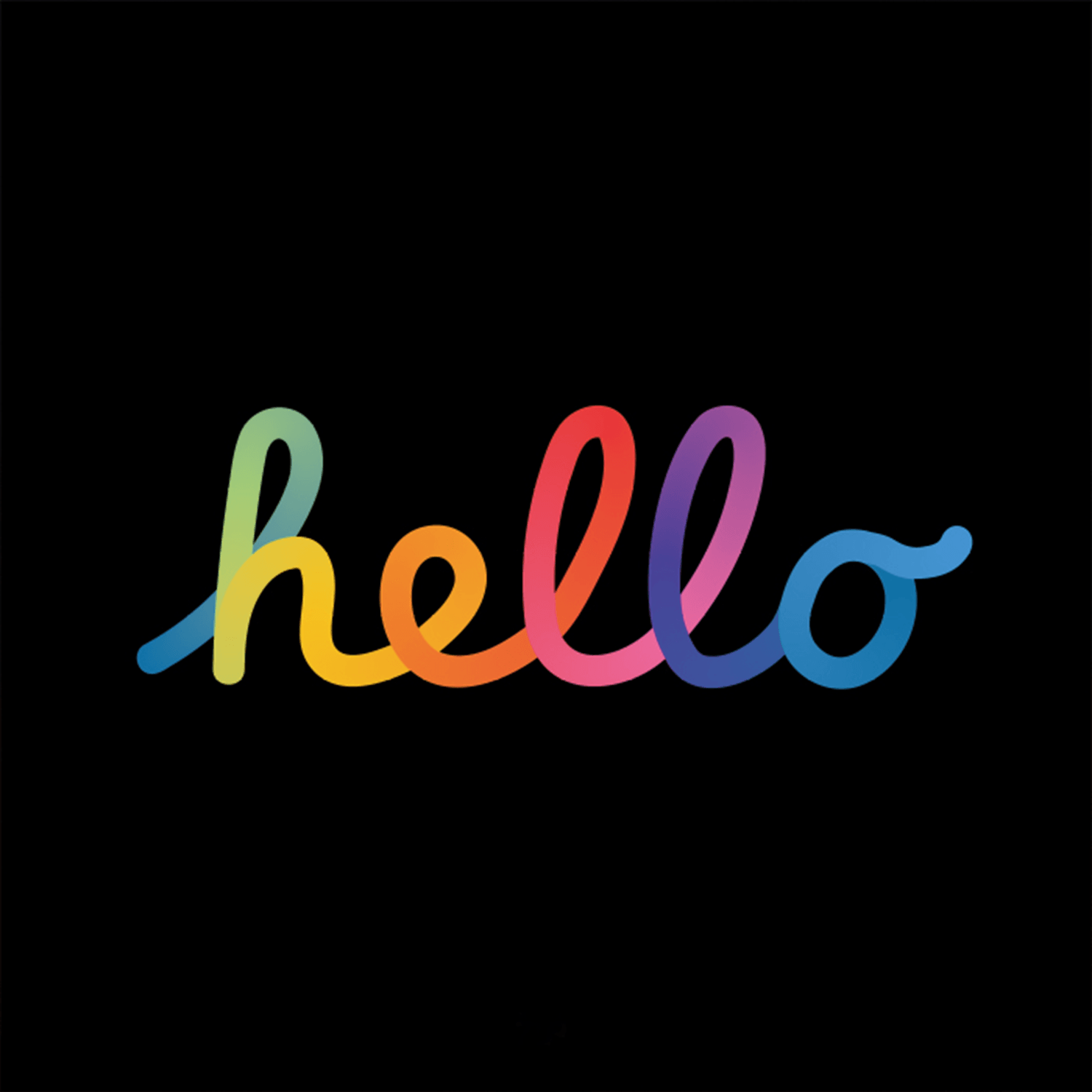 Colorful Hello Sticker - StiCool