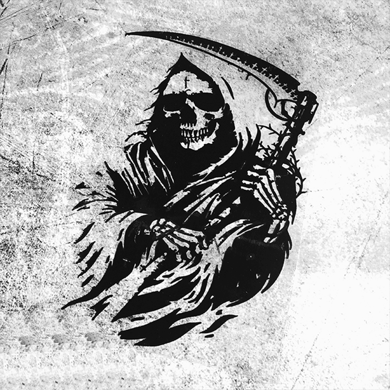 Skull Sickle Sticker - StiCool