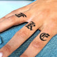 Dark Letters Semi-Permanent Tattoo - StiCool