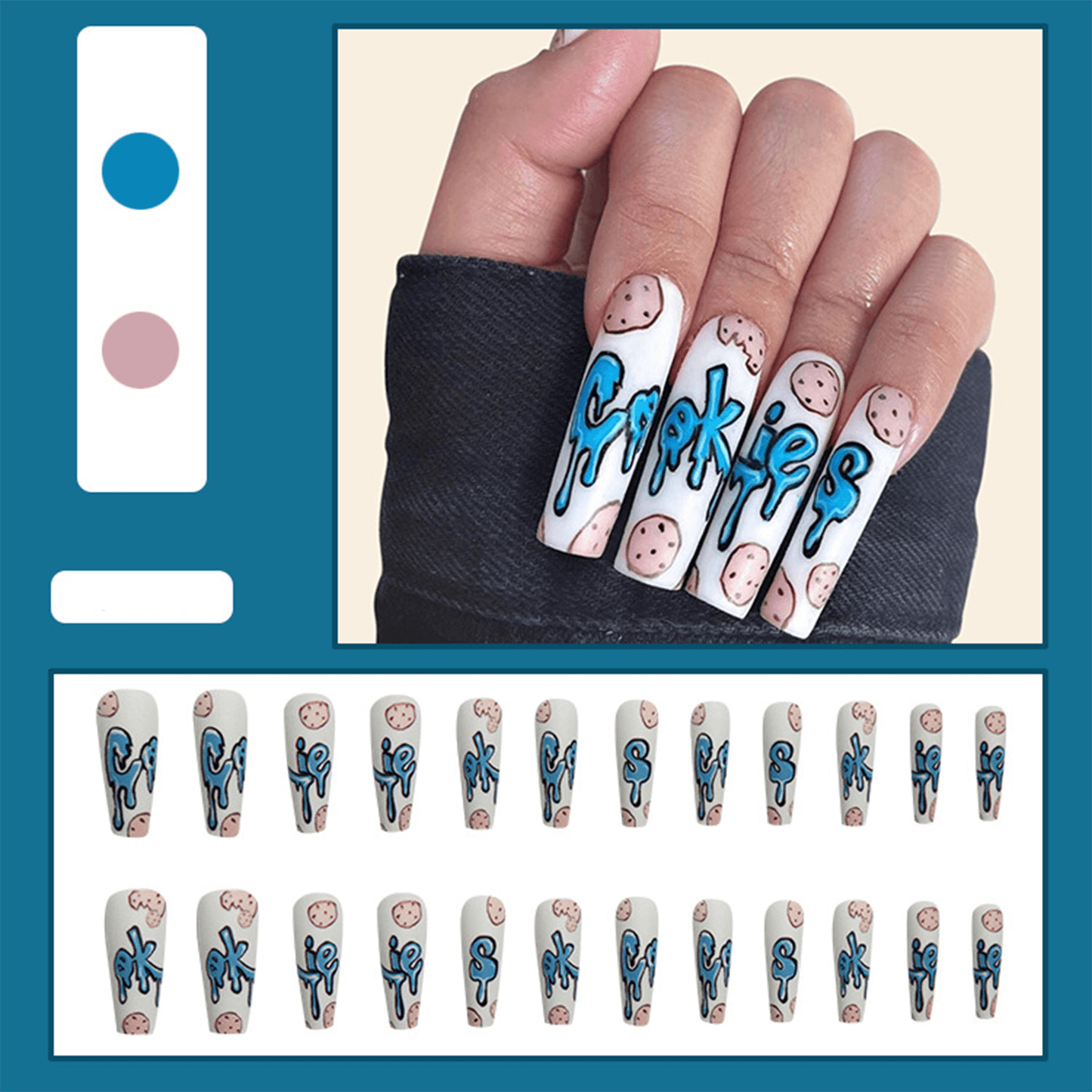 Letter Match Press On Nails - StiCool