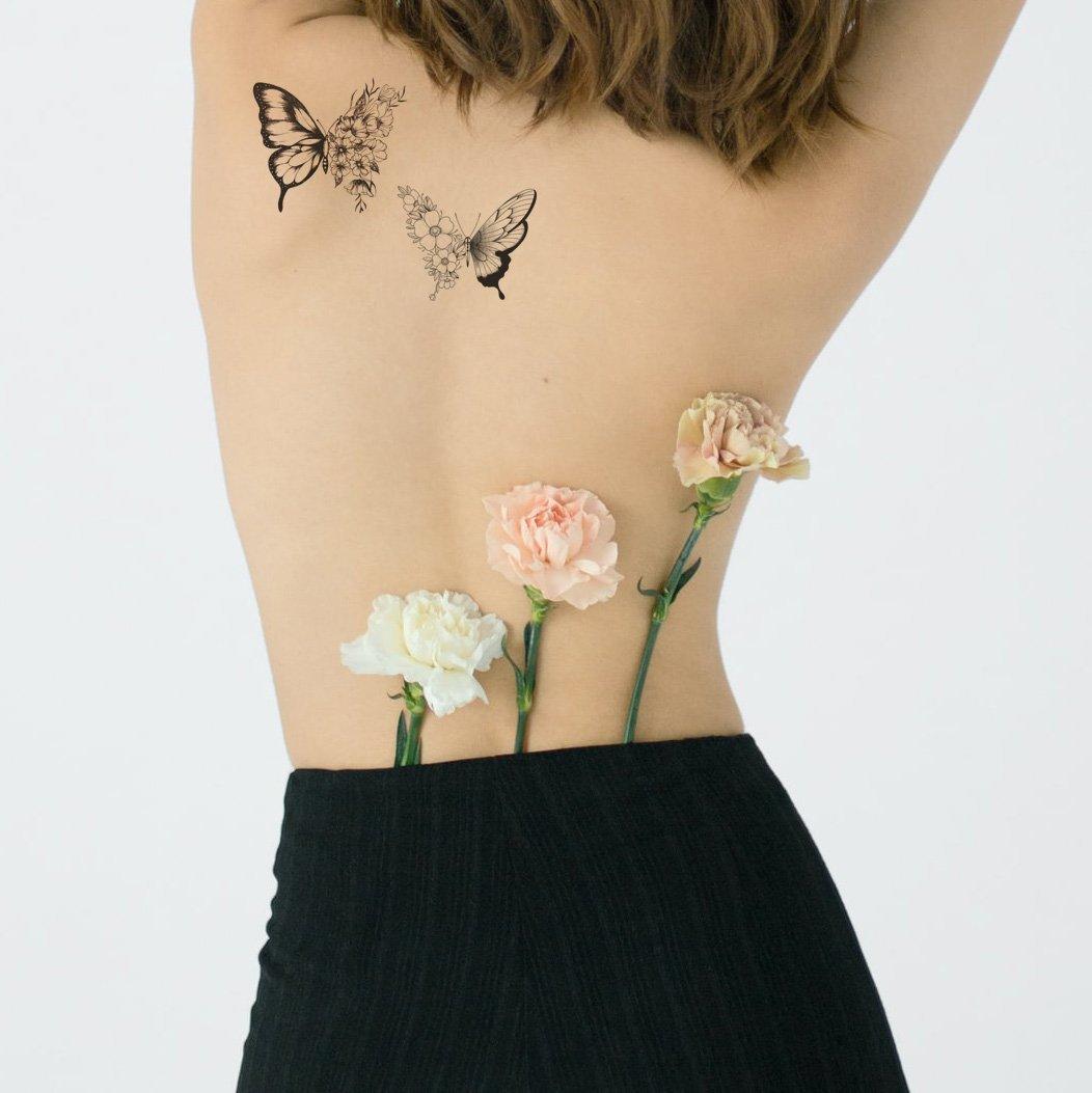Pattern Butterfly Temporary Tattoo - Body404