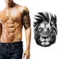 Anger Lion Half Sleeve Temporary Tattoo - StiCool