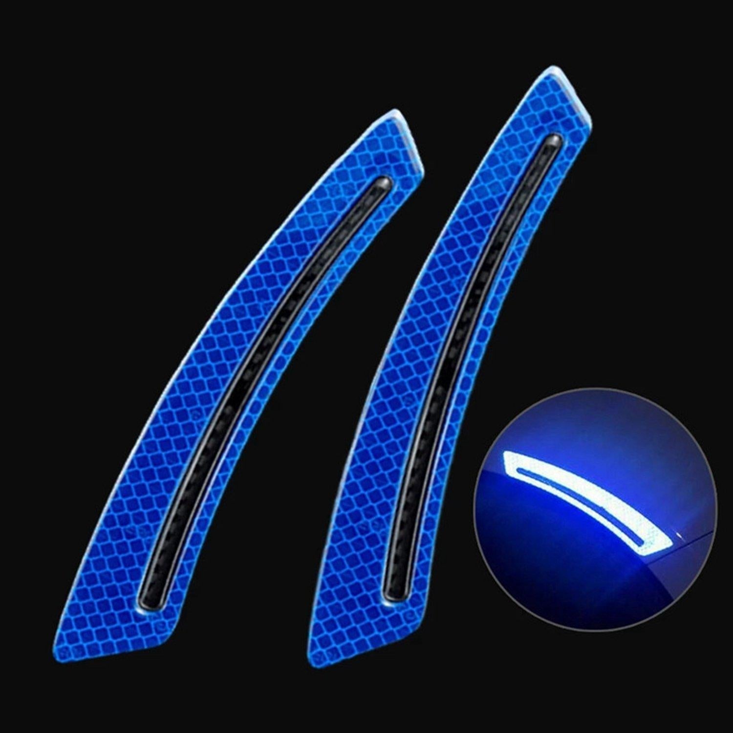2 Pcs 3D Strong Reflective Stripe Stickers for Car Wheel Eyebrow - StiCool