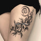 Roses and Crescent Temporary Tattoo