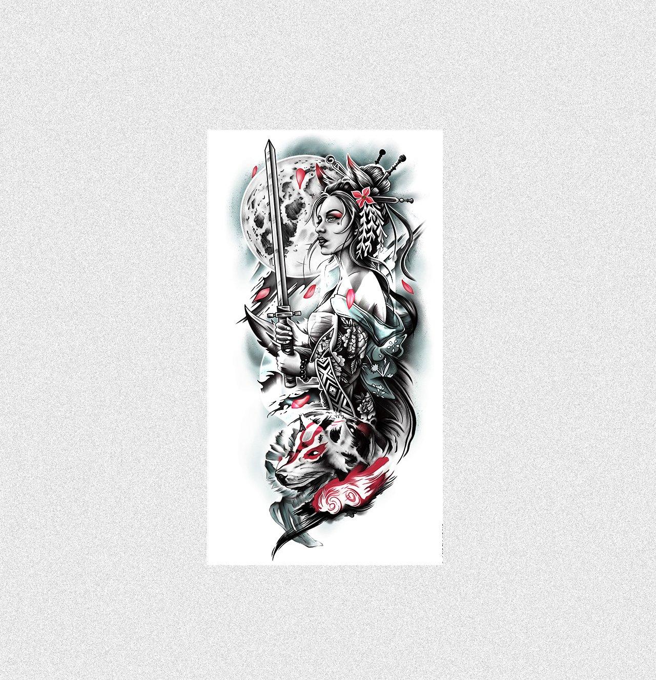 Lady Warrior Temporary Tattoo - StiCool