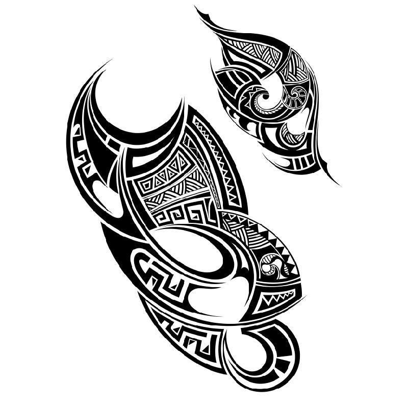 Tribal Half Sleeve Temporary Tattoo - Body404