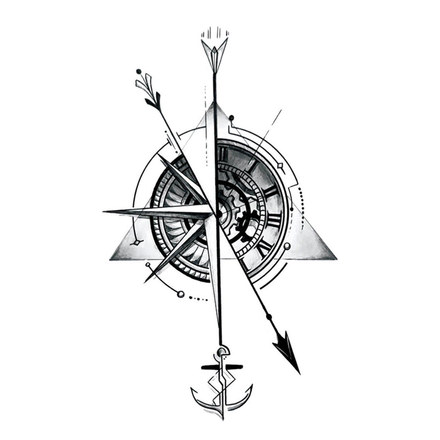 Compass Temporary Tattoo - Body404