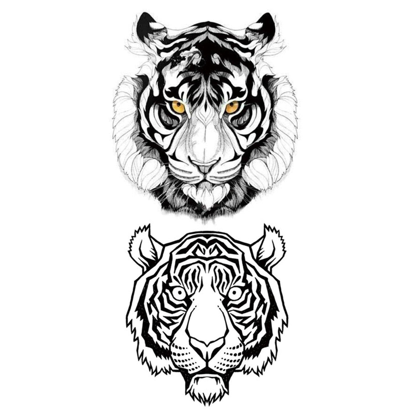 Pattern Tiger Temporary Tattoo - Body404