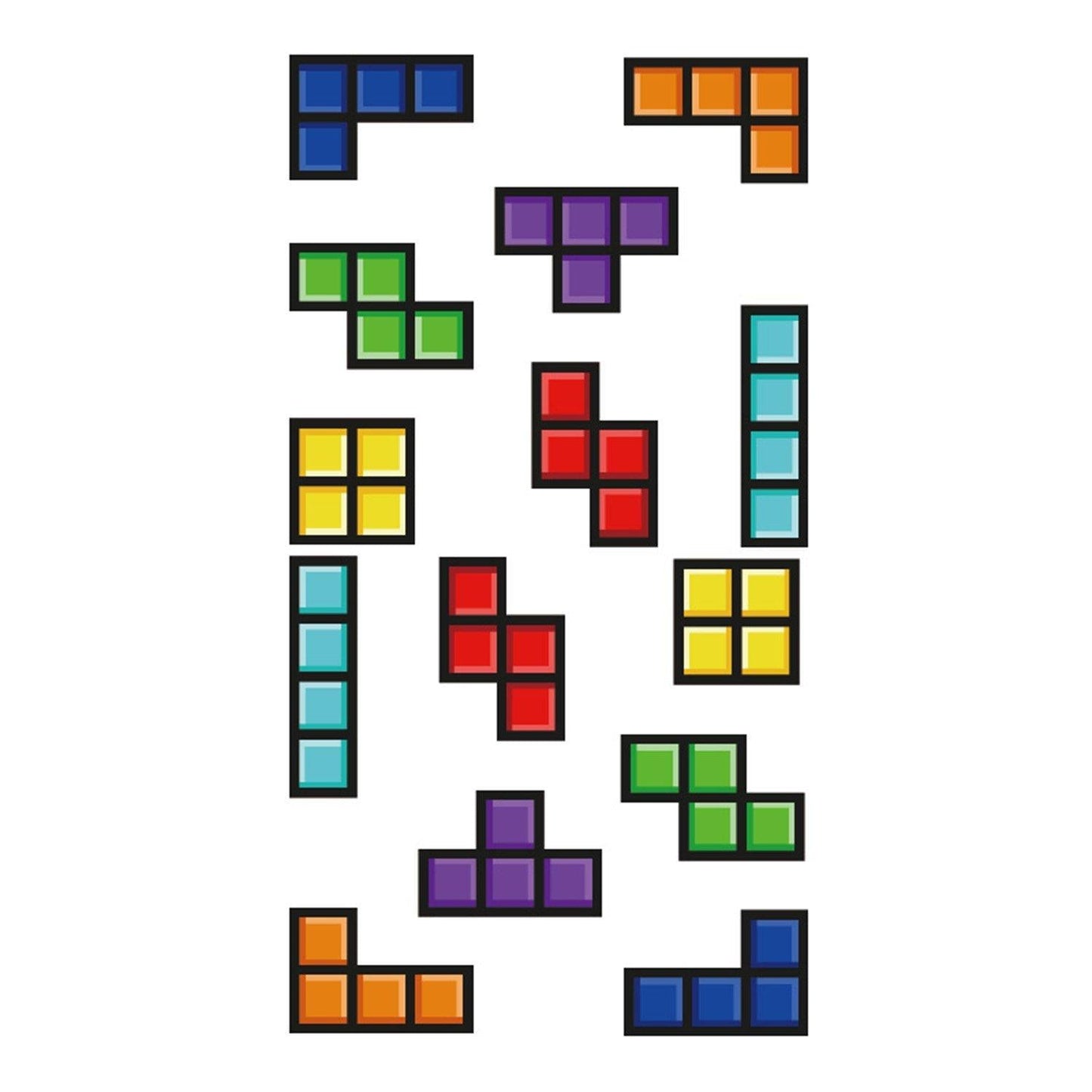 Pattern Tetris Temporary Tattoo - Body404