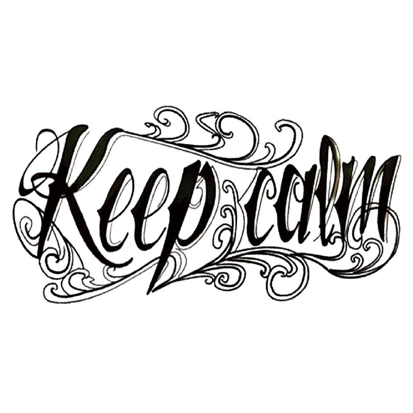 Keep Calm Quote Temporary Tattoo - Body404