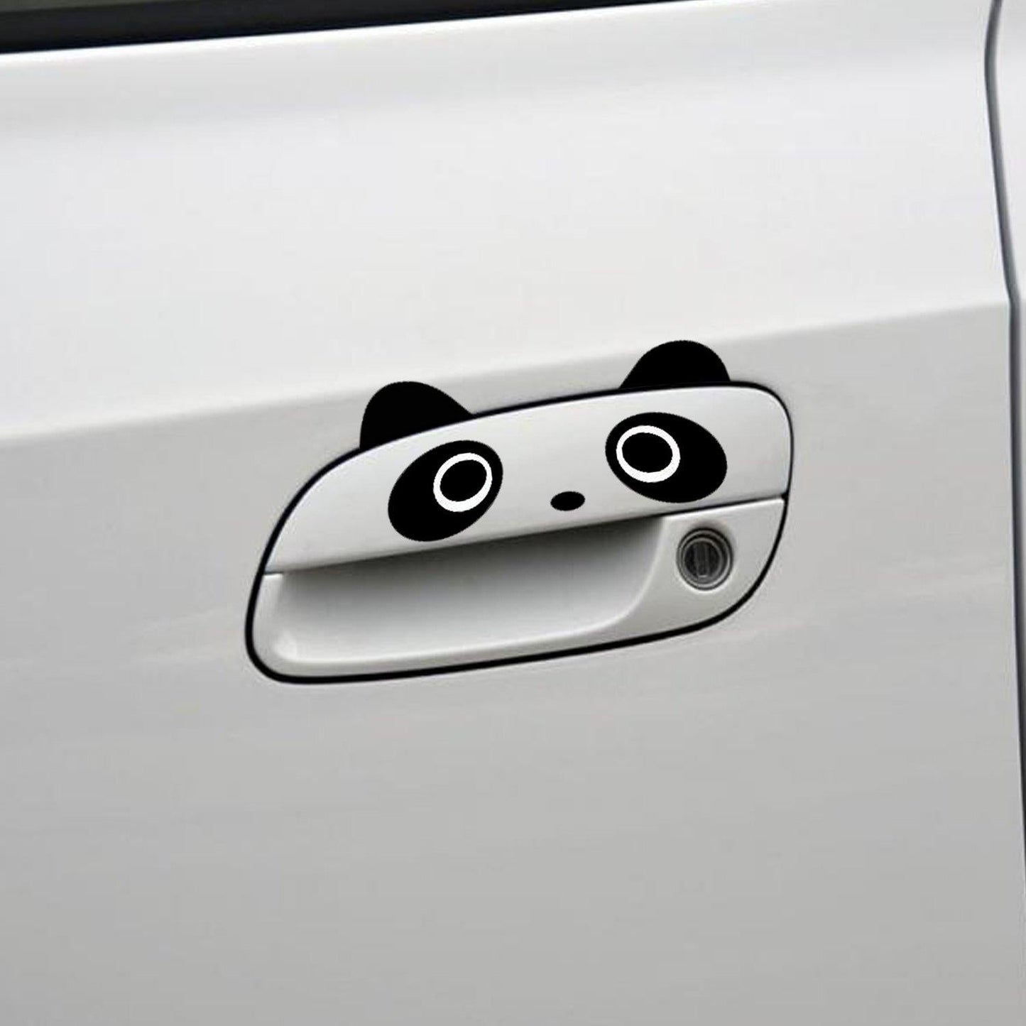 2 Pcs Panda Car Handlebar Sticker - StiCool