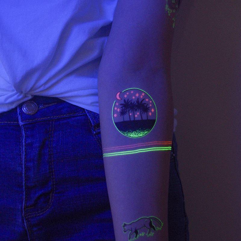 3 Pcs Fluorescence Temporary Tattoo